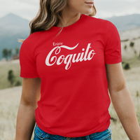 'Enjoy Coquito' T-Shirt - Red - Premium Ring-Spun Cotton