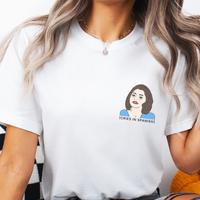 'CRIES IN SPANISH' Soraya Inspired T-Shirt - White - Premium Ring-Spun Cotton