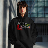 'I Love Latinas' Men's Hoodie - Black - Premium Brushed Fleece