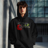 'I Love Latinas' Men's Hoodie - Black - Premium Brushed Fleece