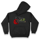 'I Love Latinas' Men's Hoodie - Black - Premium Brushed Fleece