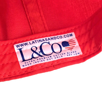 'Latinas Make America Great' Unisex Presidential Hat - Red - Premium Chino Twill