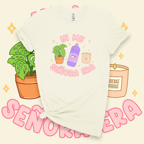 'In My Senora Era' T-Shirt - Ivory - Premium Ring-Spun Cotton