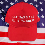 'Latinas Make America Great' Unisex Presidential Hat - Red - Premium Chino Twill