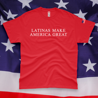 'Latinas Make America Great' Men's T-Shirt - Red - Premium Heavy Weight Cotton