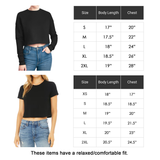 CROP TOP BUNDLE DEAL! 'Latina' Script Shirt (Heather Charcoal) + 'Latina' Script Crewneck Sweatshirt (Black) SIZE MEDIUM