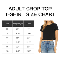 'Texas Chica' Script Crop Top Shirt - Sunflower - Premium Ring-Spun Cotton