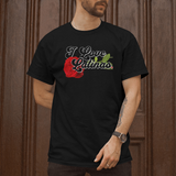 'I Love Latinas' Men's T-Shirt - Black - Premium Heavy Weight Cotton