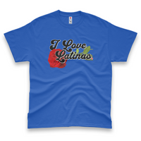 'I Love Latinas' Men's T-Shirt - Royal Blue - Premium Heavy Weight Cotton