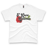 'I Love Latinas' Men's T-Shirt - White - Premium Heavy Weight Cotton