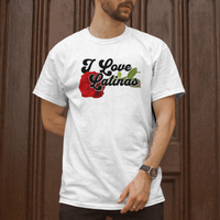 'I Love Latinas' Men's T-Shirt - White - Premium Heavy Weight Cotton