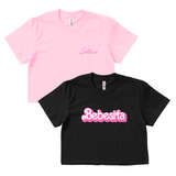 CROP TOP BUNDLE DEAL! 'Bebesita' Shirt (Black) + 'Latina' Script Minimalist Version Shirt (Light Pink) SIZE MEDIUM