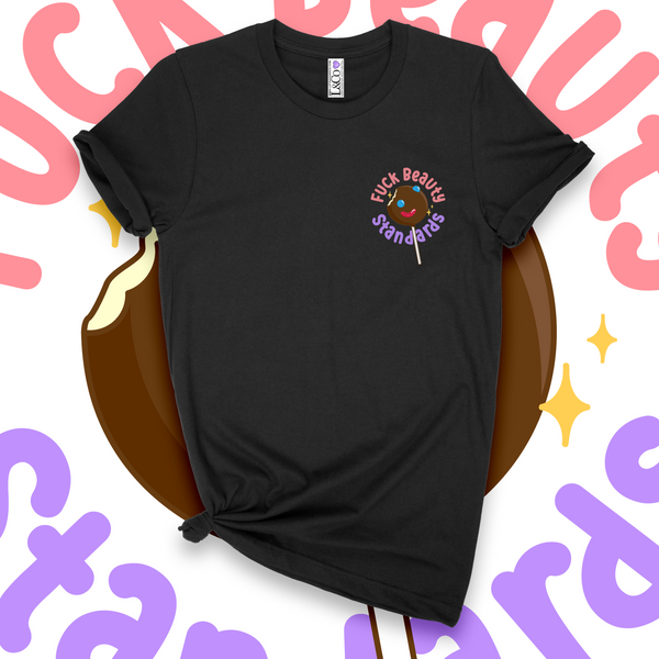 'Fuck Beauty Standards' T-Shirt - Black - Premium Ring-Spun Cotton