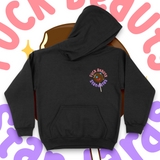 'Fuck Beauty Standards' Hoodie - Black - Premium Brushed Fleece