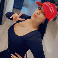 'Latinas Make America Great' Unisex Presidential Hat - Red - Premium Chino Twill