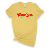 'Texas Chica Con Lima' T-Shirt - Sunflower - Premium Ring-Spun Cotton