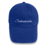 'Salvadoreña' Dad Cap - Blue - Premium Chino Twill